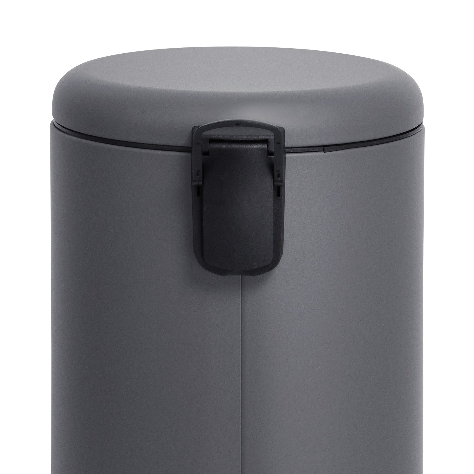 SVITA Mülleimer, Treteimer, Inneneimer, 30 Liter, pulverbeschichteter Stahl, grau