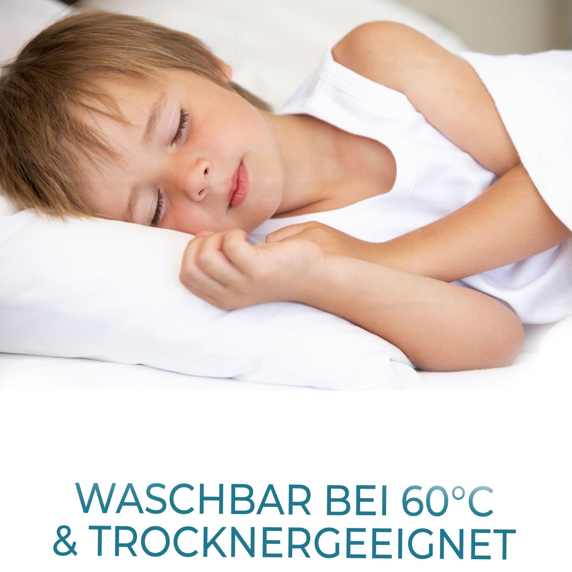 KNERST Kopfkissen 40x60 cm, ab 2 Jahren, Füllung: FitForm Technologie – 100% Polyester, Komfortkissen Kinder für optimale Stützkraft, waschbar bei 60°C für einf – Bild 5 von 5