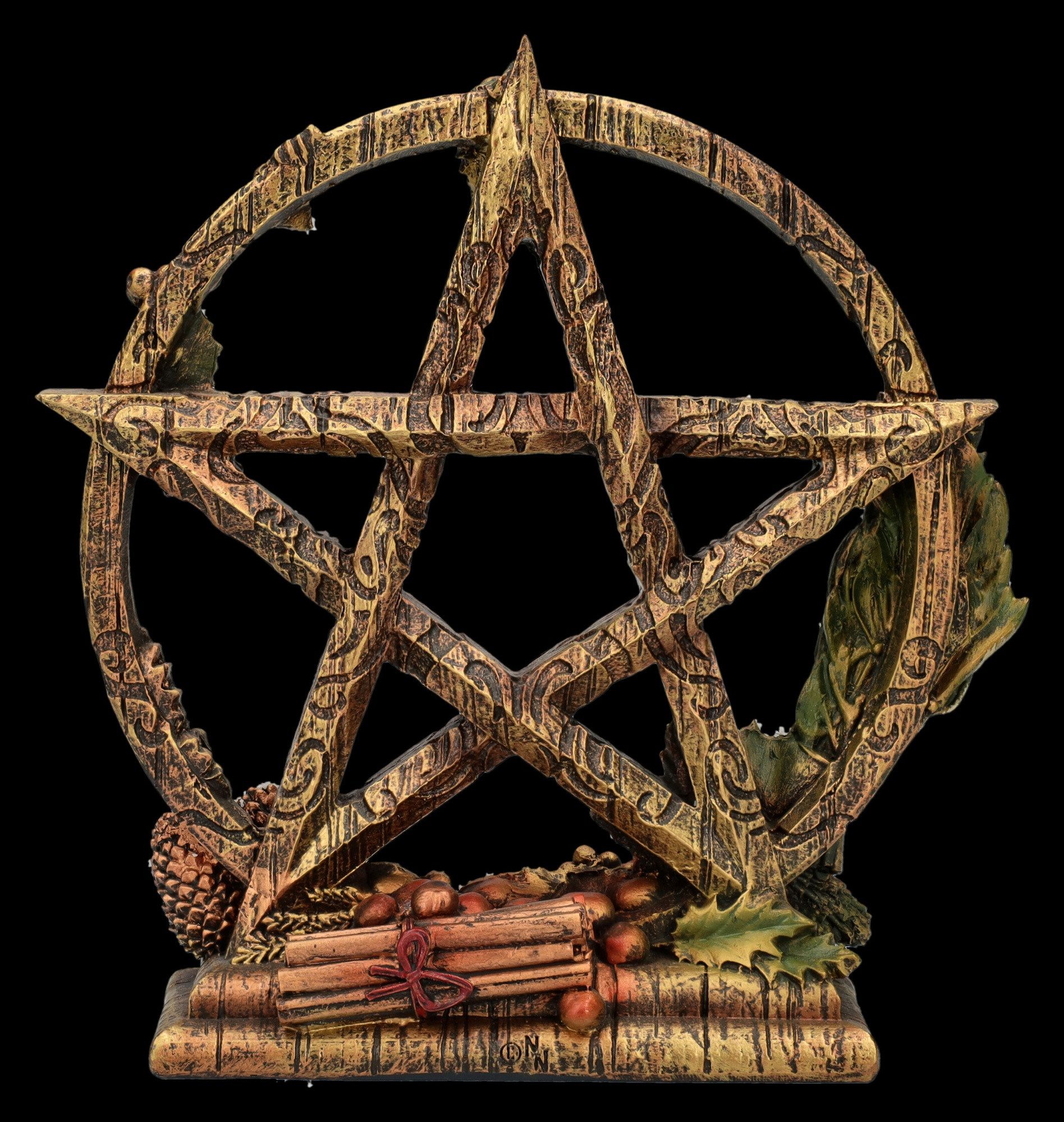 Figuren Shop GmbH Dekofigur Dekofigur Jahreszeiten Pentagramm - Yule Winter - Nemesis Now Deko