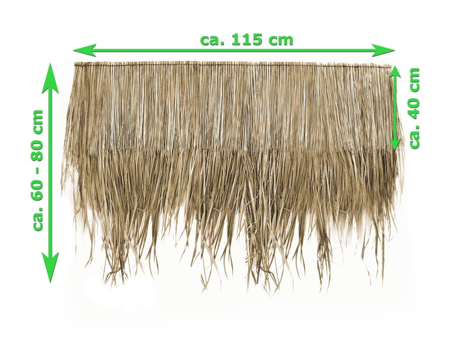 Wilai Dachschindeln Palmdach Palmschindel, 100% Nachhaltiges Naturmaterial, Wetterfest, (1-St)