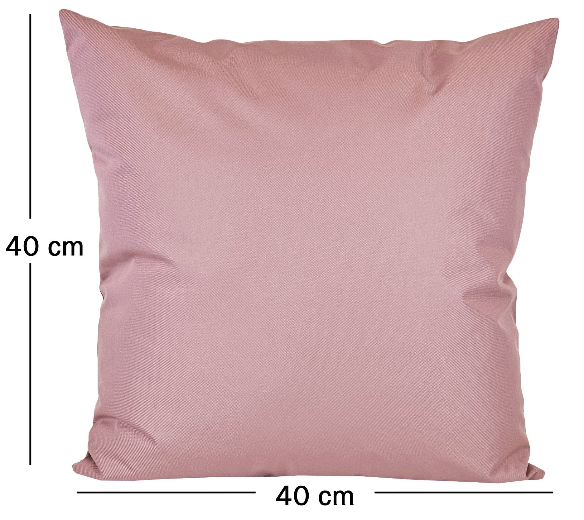JACK Dekokissen 40x40cm Outdoor Lounge Kissen inkl. XXL Füllung Sitzkissen, starke Füllung, Robust, Strapazierfähig, Wasserabweisend, Innen&Außen