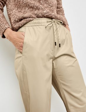 GERRY WEBER 5-Pocket-Hose Jogpants in Lederoptik