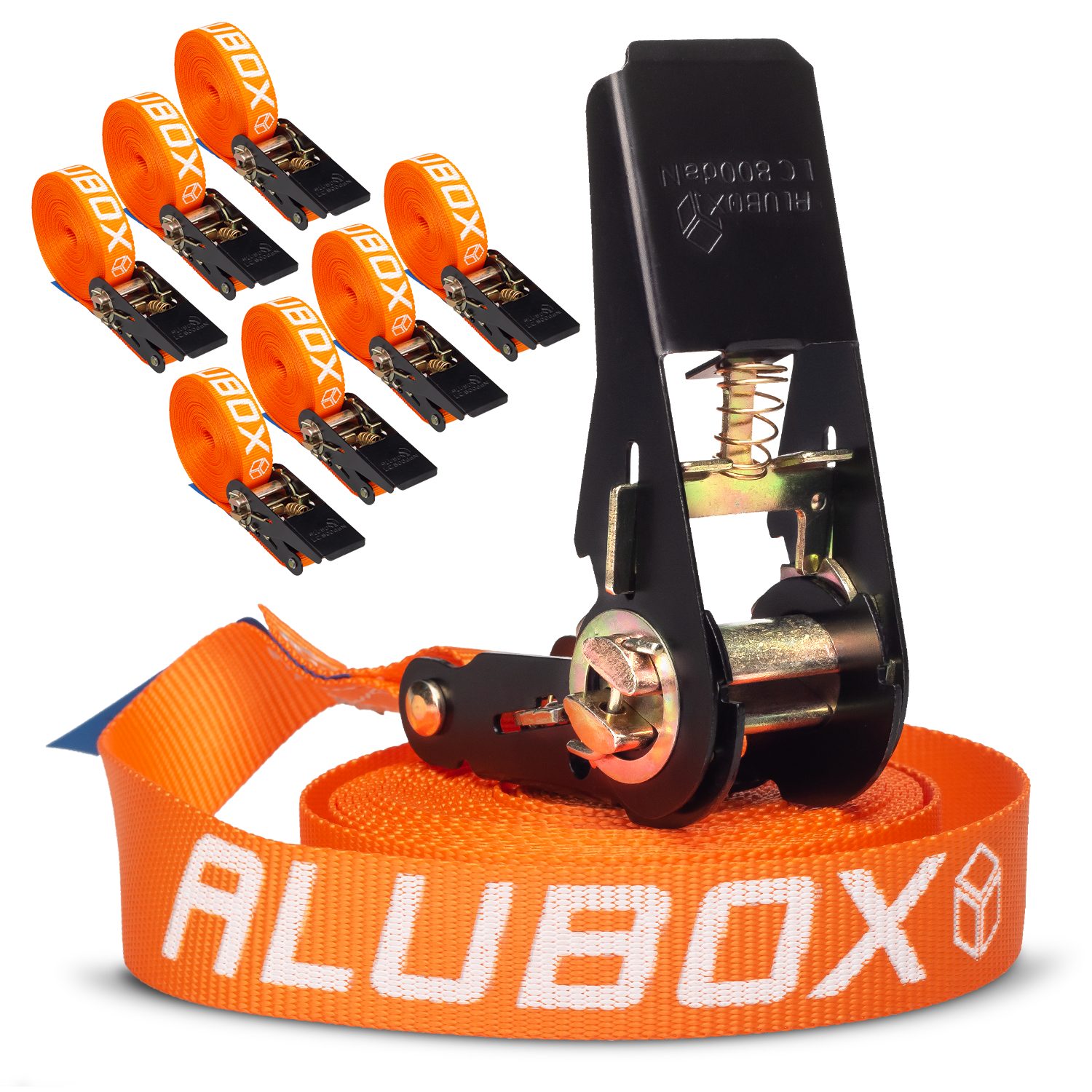 ALUBOX Spanngurt 25mm breit (8-St) Tüv geprüft