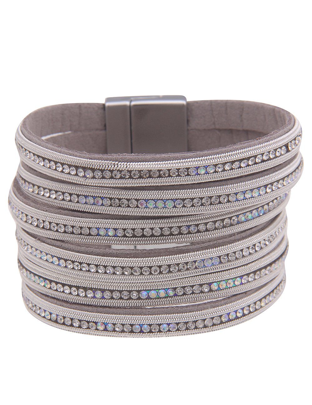 leslii Armband XXL Glitzer Strass, mit funkelnden Strasssteinen