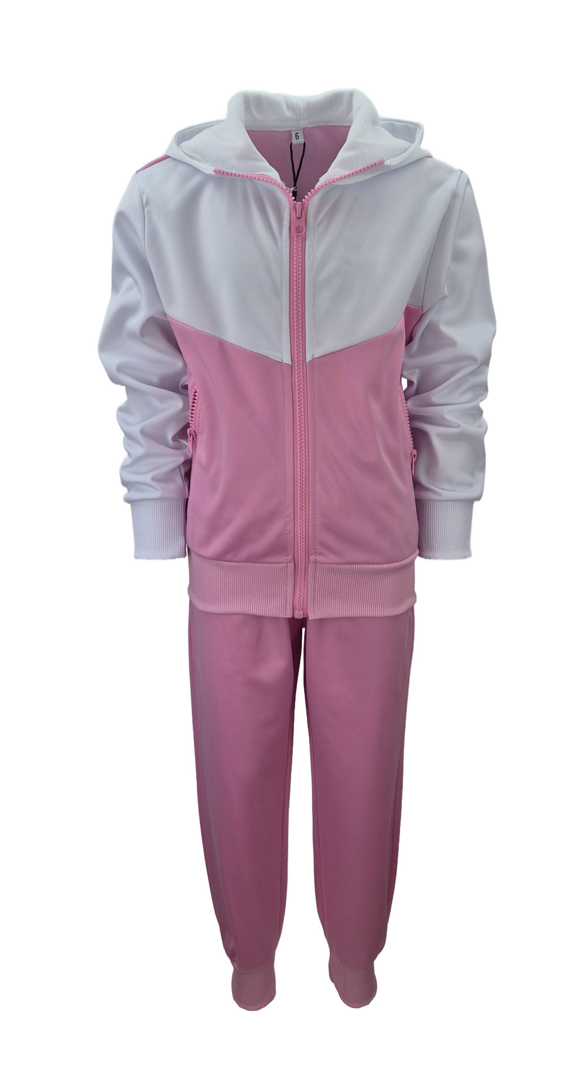 Hessis Trainingsanzug Jogginganzug Freizeitanzug Set für Jungen und Mädchen JF516 (Set, 2-tlg., Jacke mit Jogginghose), bestehend aus Jacke und Jogginghose – Bild 2 von 4