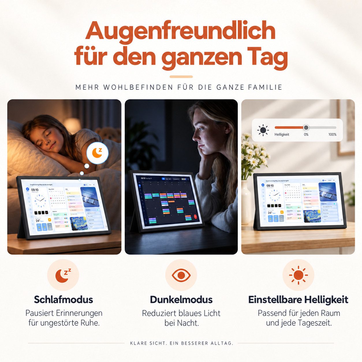 blackview Nest 15 15.6" Kalender Digitaler Bilderrahmen mit WiFi-Fotoübertragung Tablet (15.6", 32 GB, 3+32GB, 1920x1080 FHD+, WiFi 6, 24 Sprachen) – Bild 5 von 5