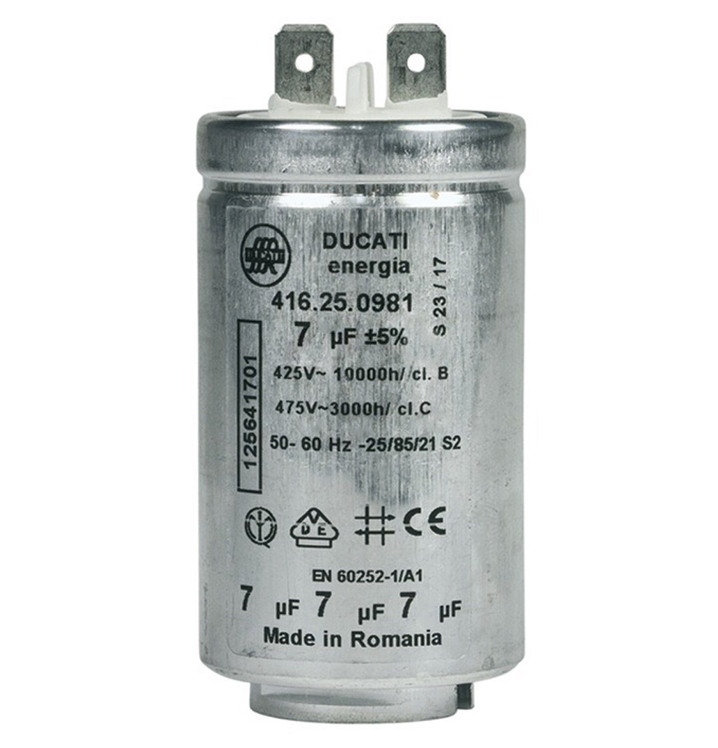 AEG Wäschetrockner-Kondensator 125641701/3 Motorkondensator 7µF 425/475V, Zubehör für Trockner
