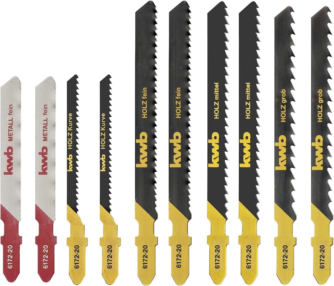 kwb Stichsägeblatt, JIGGER St-Sägebl Box 10-tlgS20 günstig online kaufen