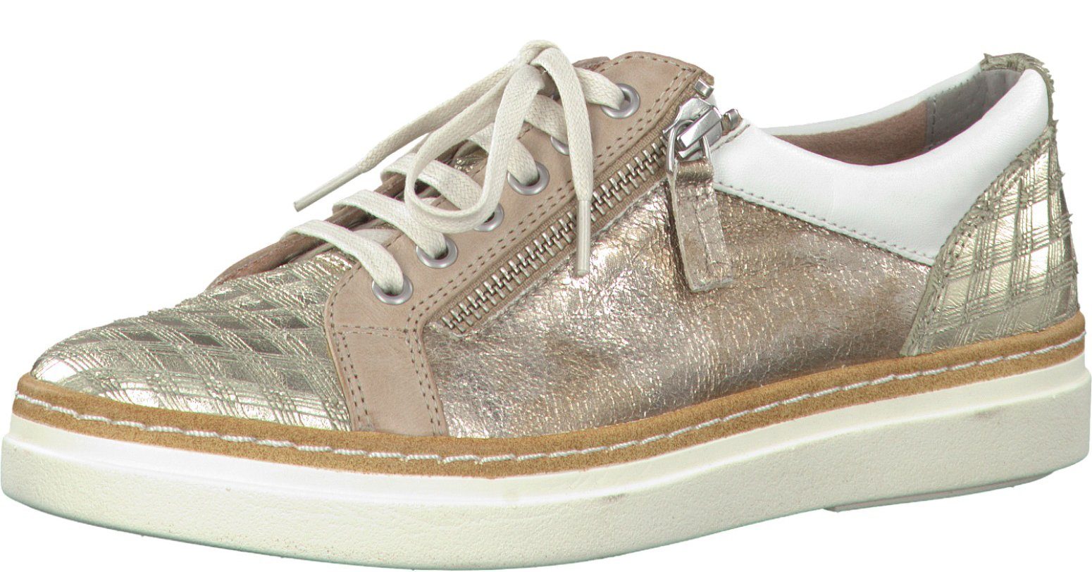 Tamaris Tamaris Damen Schnürschuh 1-23712-759 gold kombi Schnürschuh