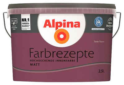 Alpina Wand- und Deckenfarbe Farbrezepte Tiefer Traum, Intensives Violett, matt, 2,5 Liter