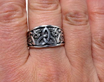 Kiss of Leather Silberring Ring Fingerring Trinity Knoten Gr. 52-74 Triqueta Schlange