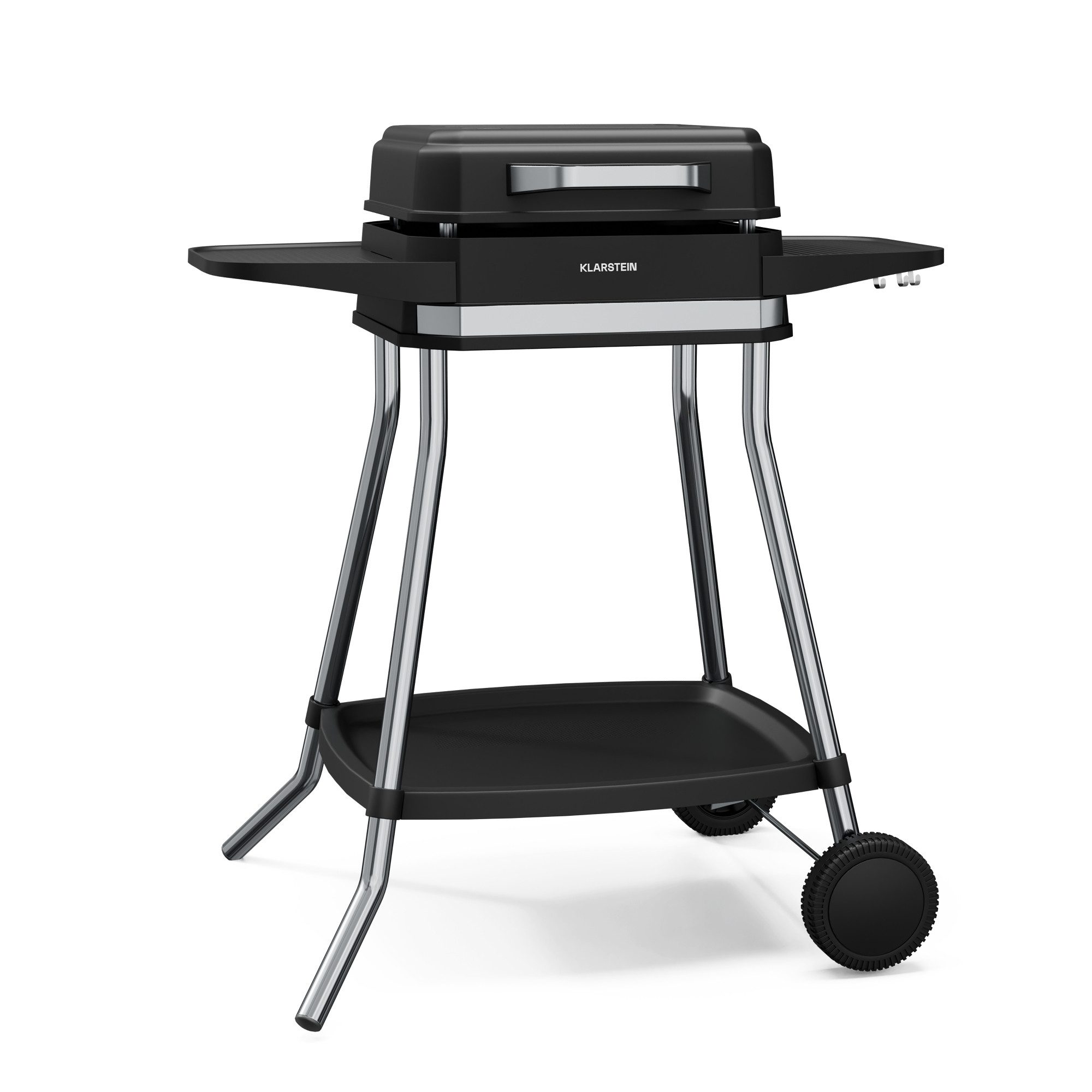 Klarstein Kontaktgrill Gatsby Elektrogrill 3050W Antihaft Indoor & Outdoor bis 240°C, 3050 W, Tischgrill BBQ-Standgrill mit Beschichtung für Garten Indoor