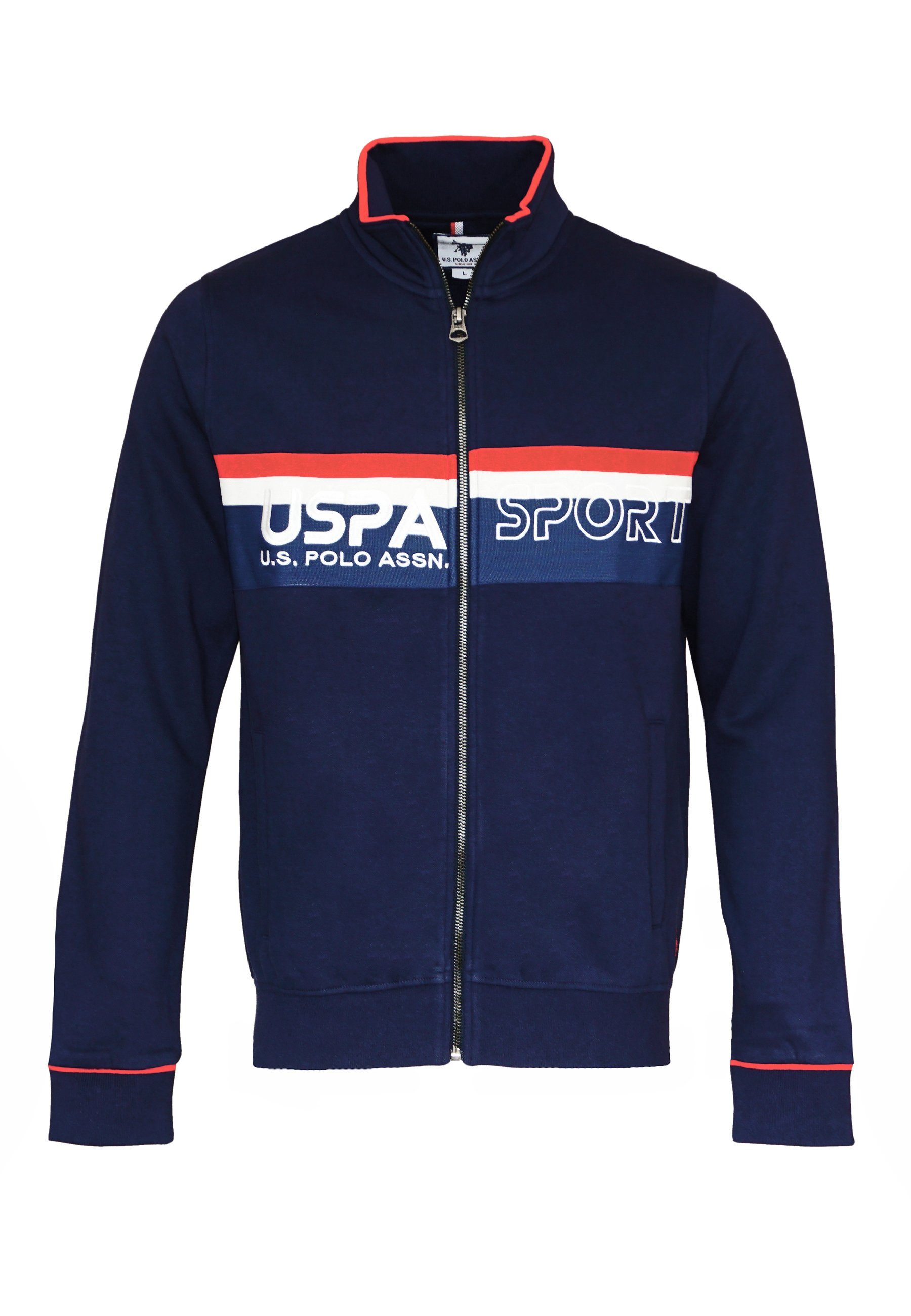 U.S. Polo Assn Sweatjacke Jacke Sweatjacke USPA Sport (1-tlg)