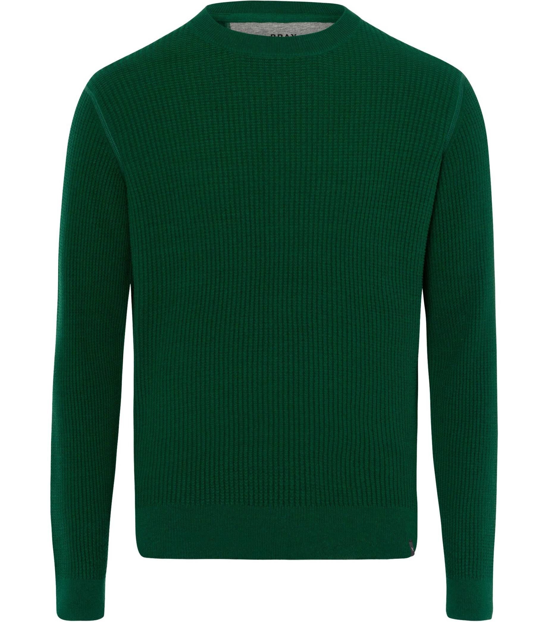 RICK Brax grün (43) (1-tlg) Herren Strickpullover Strickpullover STYLE