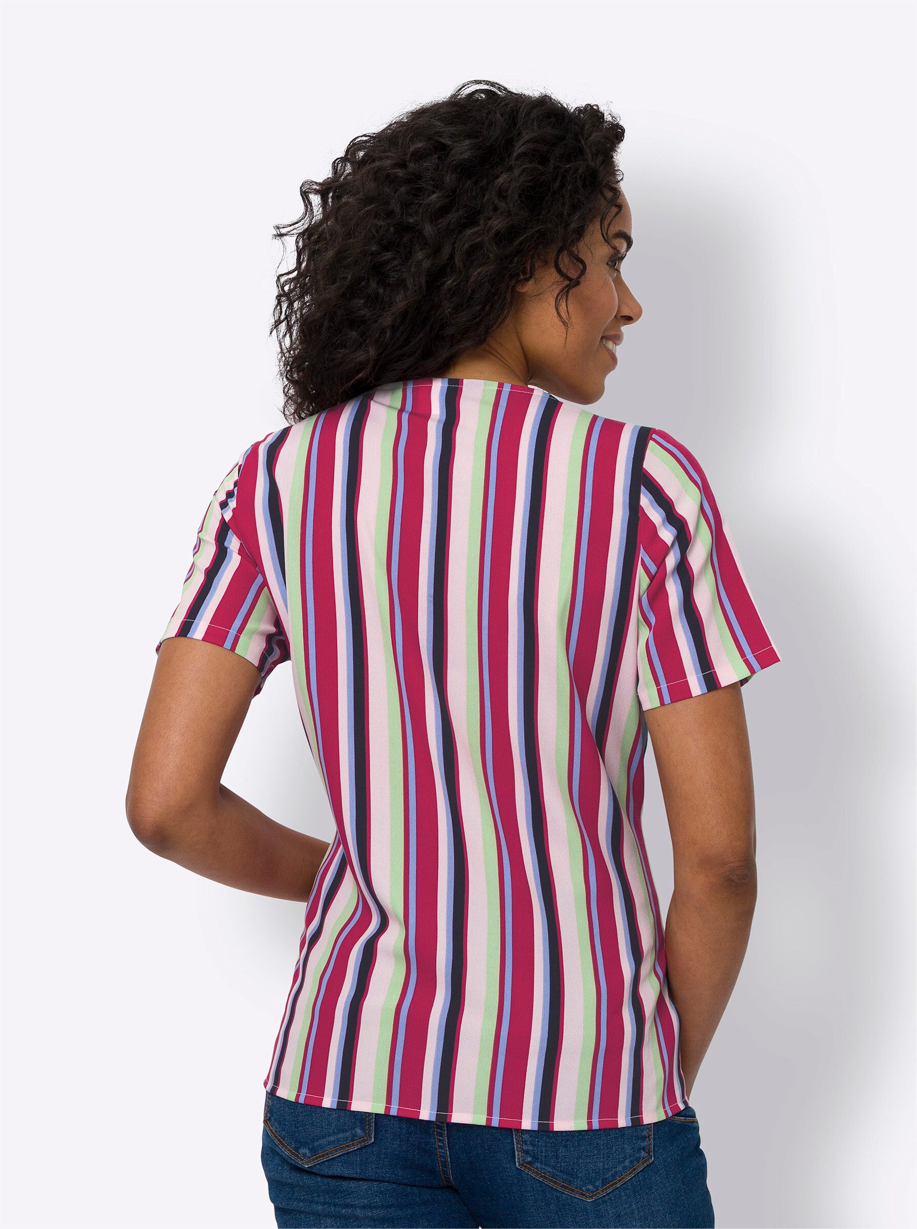 Sieh an! Klassische Bluse Schlupfbluse Kurzarm günstig online kaufen