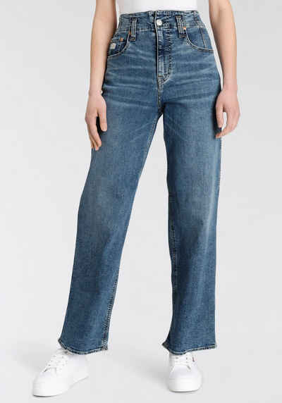 Herrlicher Gerade Jeans Baggy Straight Recycled Denim mit High-Waist-Bund
