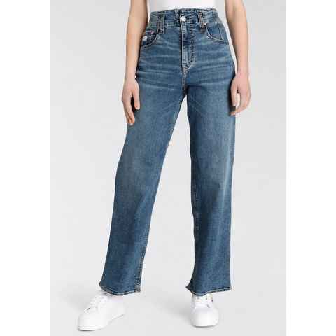 Herrlicher Gerade Jeans Baggy Straight Recycled Denim mit High-Waist-Bund