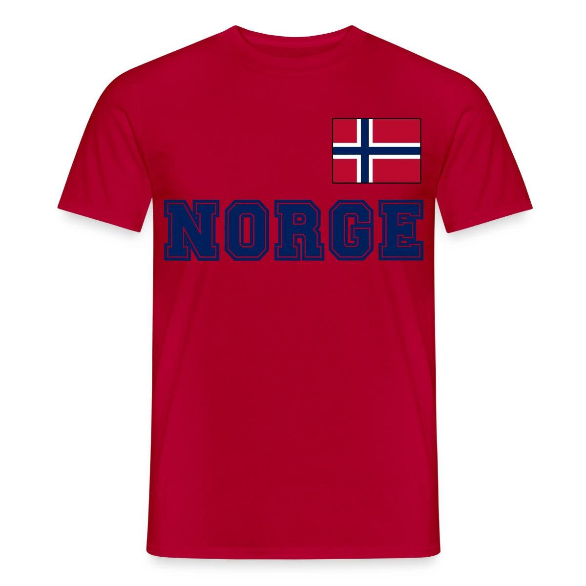 Spreadshirt T-Shirt Norwegen Trikot, Norwegen Fußball Flagge Männer T-Shirt (1-tlg)