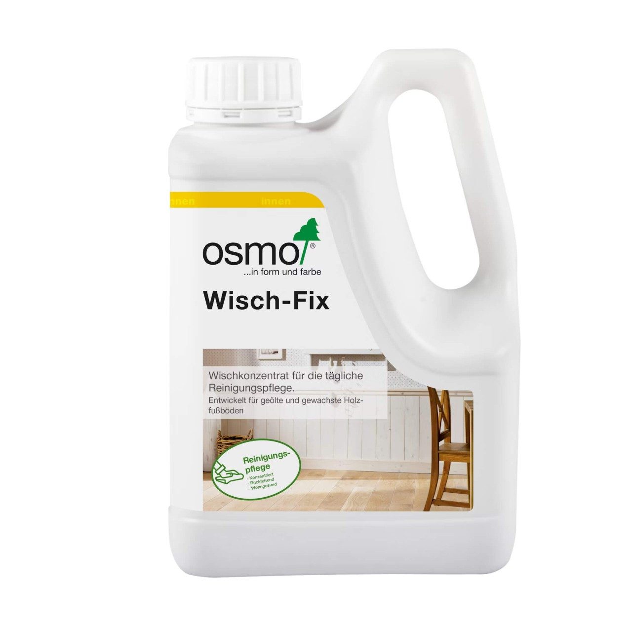 Osmo Osmo Wisch-Fix 1 L – Reinigungs- & Pflegekonzentrat für Holz Holzreiniger (1-St. rückfettend, streifenfrei)
