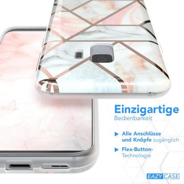 EAZY CASE Handyhülle IMD Motiv Cover für Samsung Galaxy S9 5,8 Zoll, Silikonhülle stoßfest Silicon Back Cover Motivhülle Tasche Rosé Gold