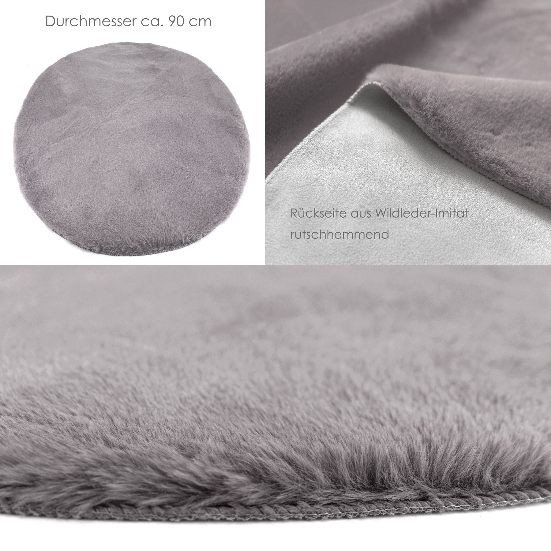 heimtexland Fellteppich Hochflor Teppich Rabbit 90 günstig online kaufen