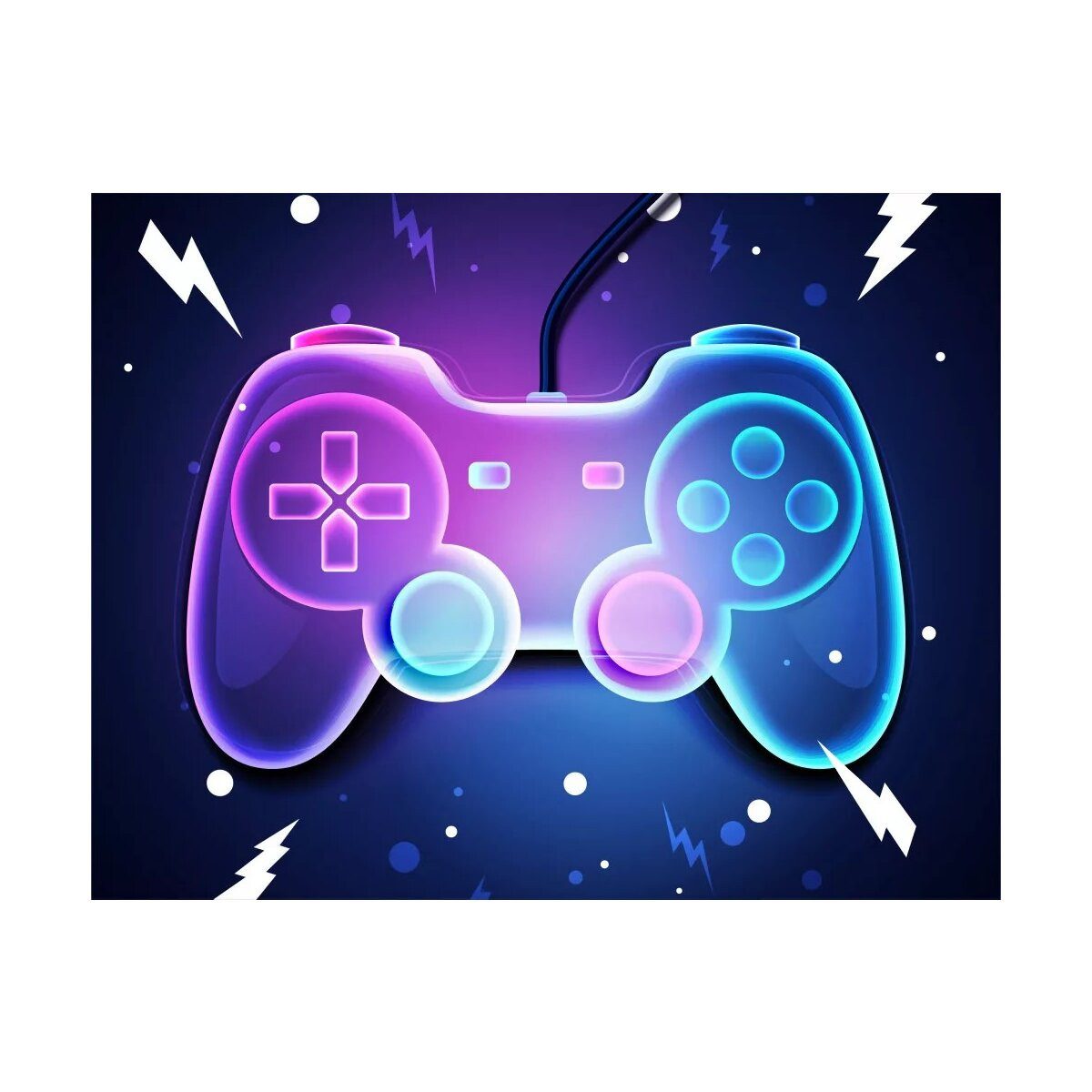 Wohndecke Gamer Fleecedecke 100x140cm, Wisam, Geschenkidee für Mädchen und Jungen