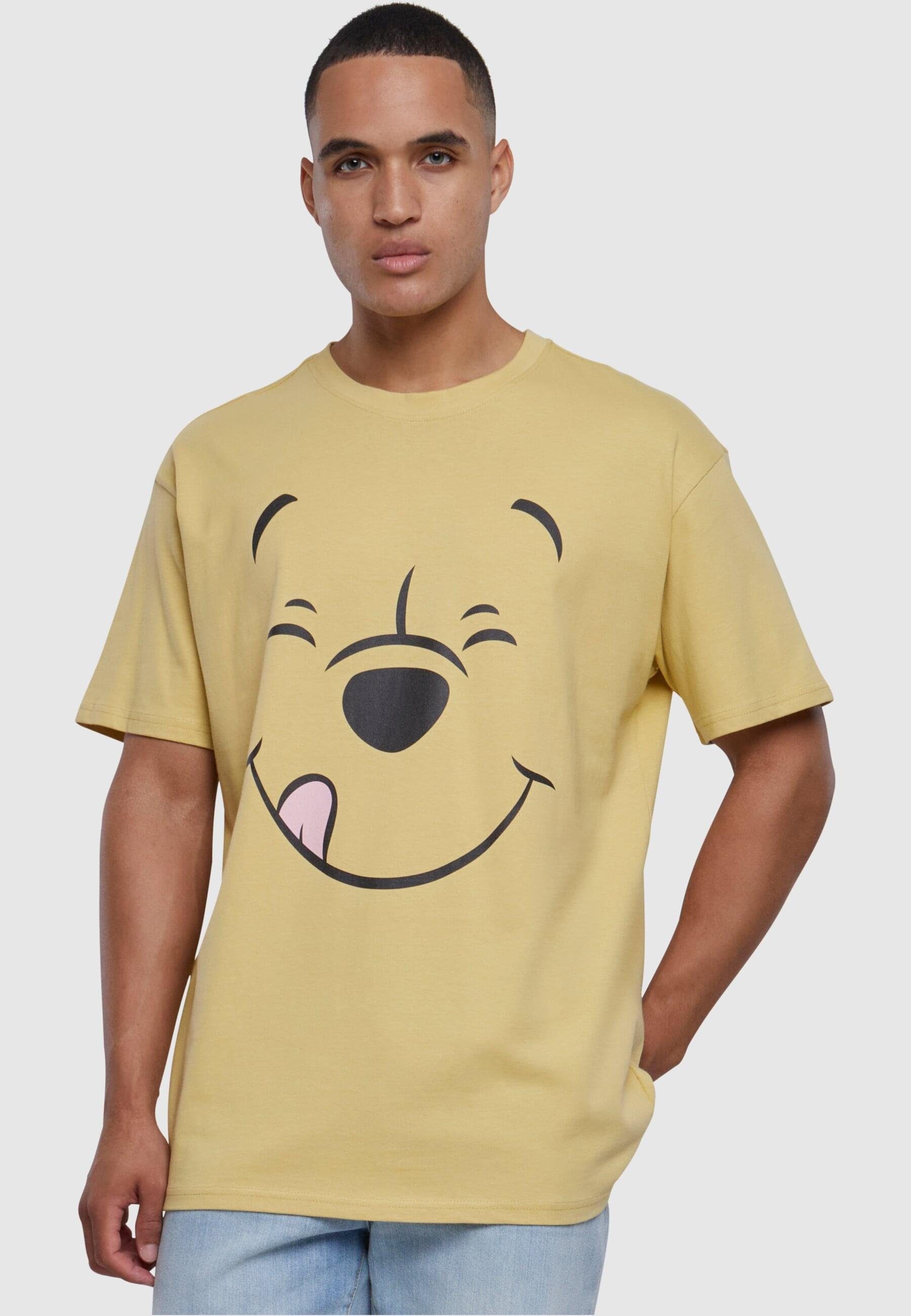 Baumwollmischung by Pooh Mister Upscale Tee T-Shirt Tee Face Stylisches T-Shirt 100 Winnie angenehmer Herren Disney aus (1-tlg),