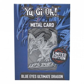 Fanattik Sammelkarte Yu-Gi-Oh! - Blauäugiger Ultimativer Drache - limitierte Karte aus geprägtem Metall