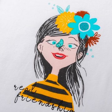 suebidou Longsleeve Langarmshirt Oberteil langarm für Mädchen mit Artwork Print