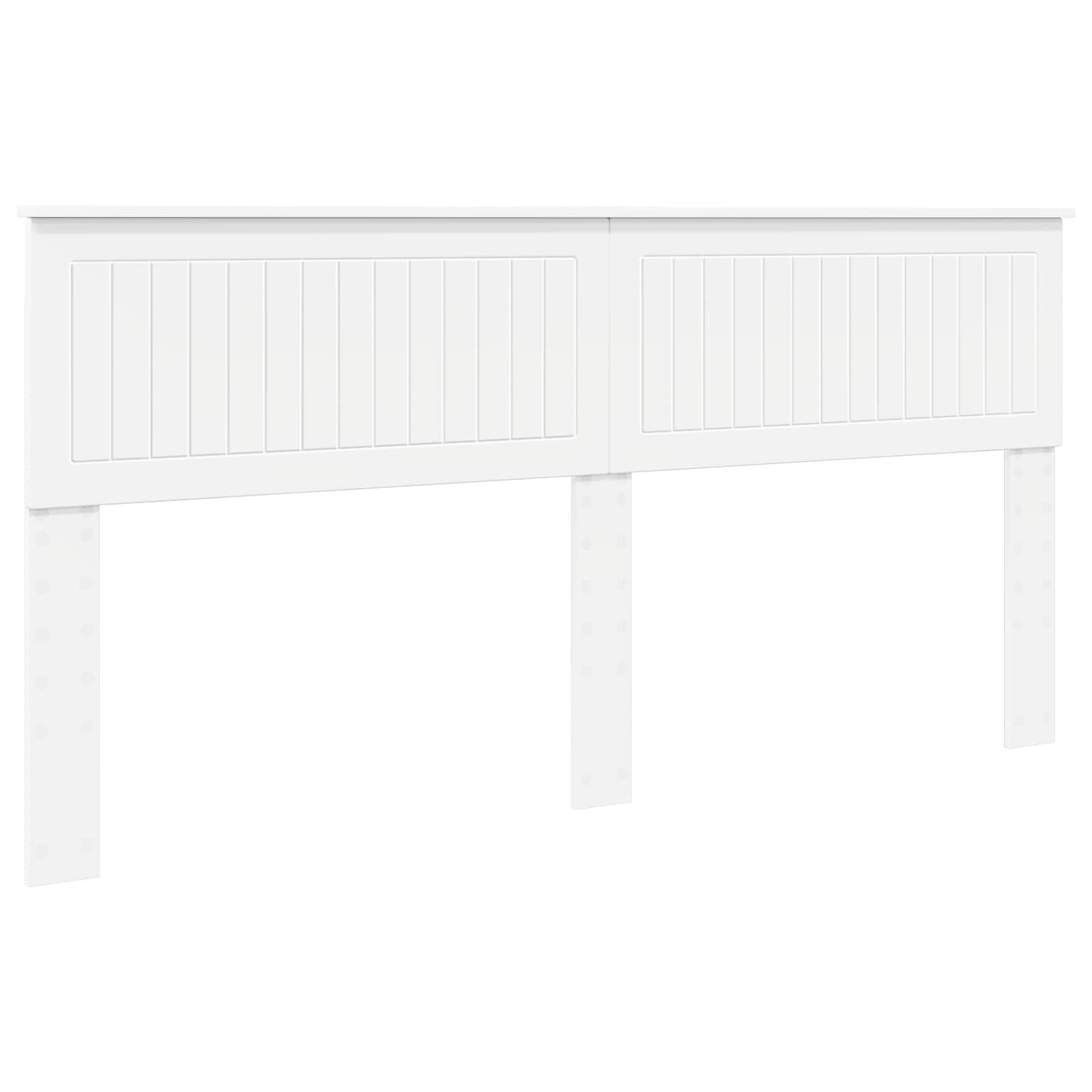 vidaXL Bett Kopfteil Weiß Holzwerkstoff (1-tlg)