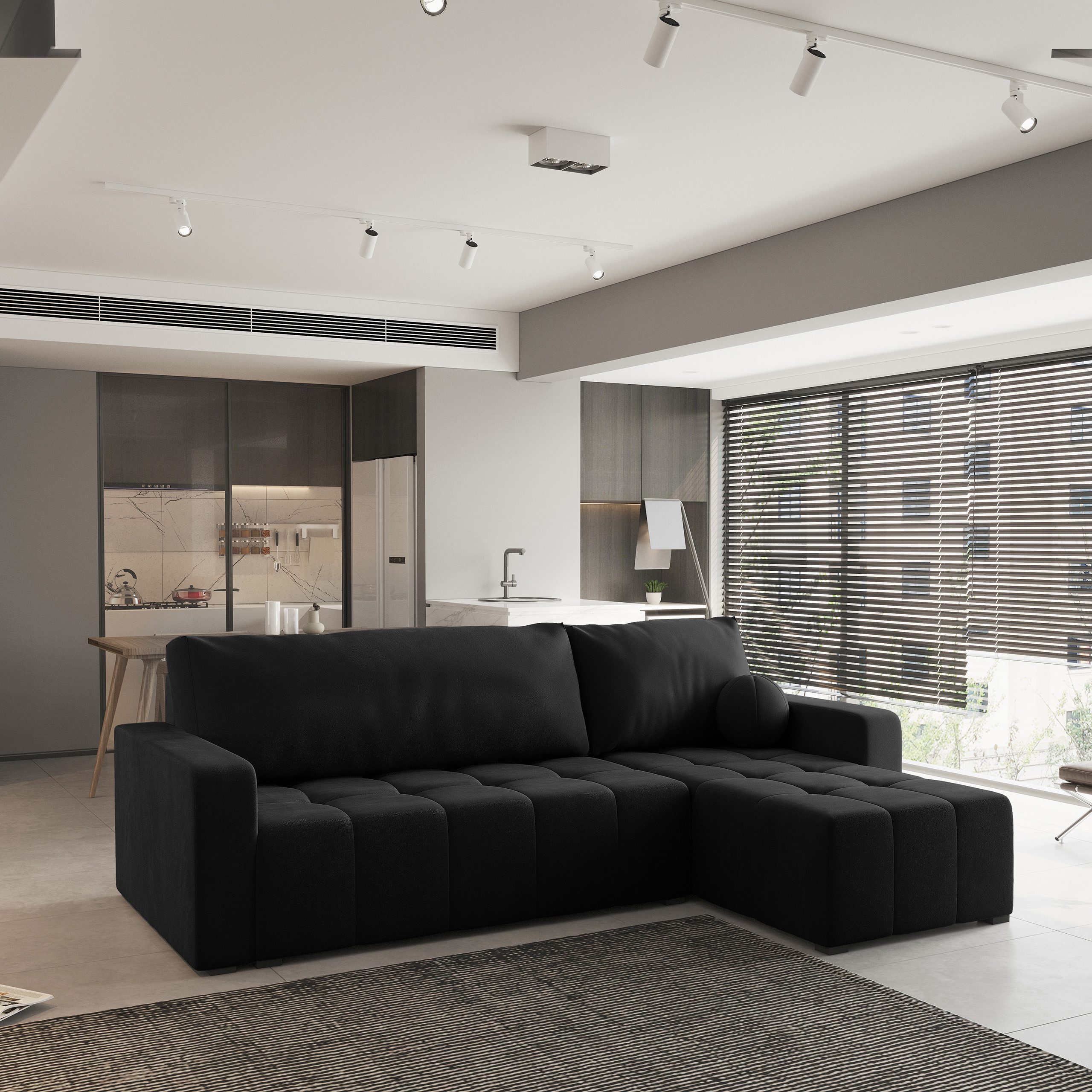 Masseno Ecksofa VOLIRA mit Schlaffunktion L-Form, Sofa mit Bettkasten günstig online kaufen