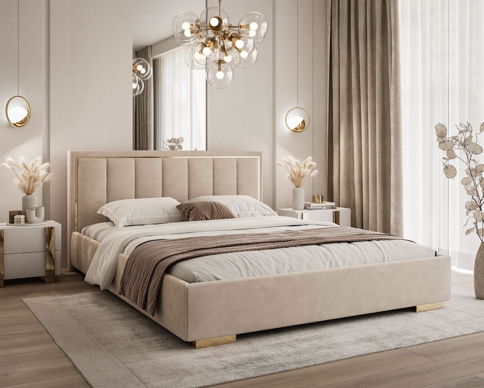 Lookway Polsterbett AURELIA 180x200 mit Bettkasten günstig online kaufen