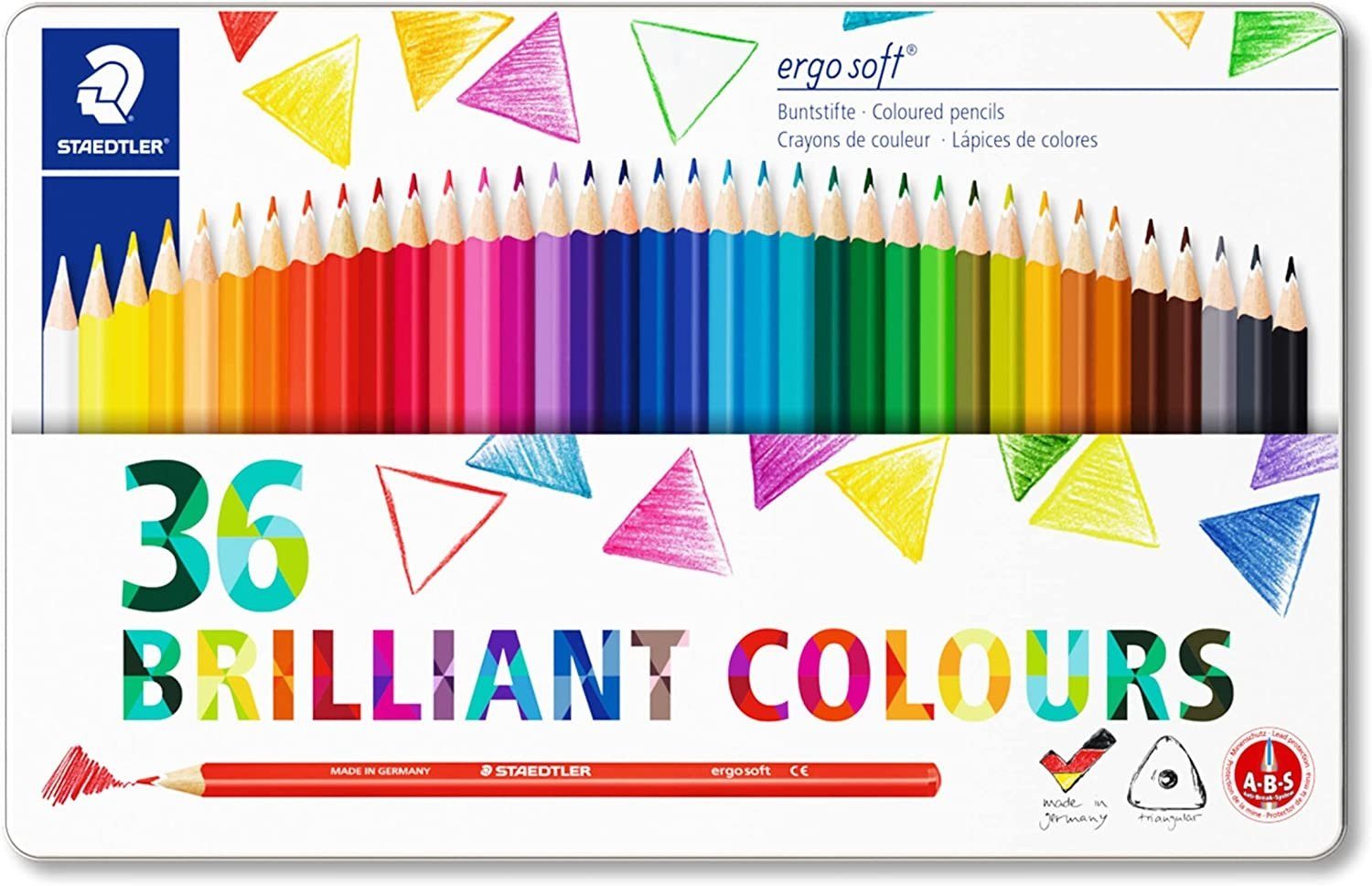STAEDTLER Buntstift STAEDTLER Buntstifte ergo soft, ergonomische Dreikantform, 36 Buntstif
