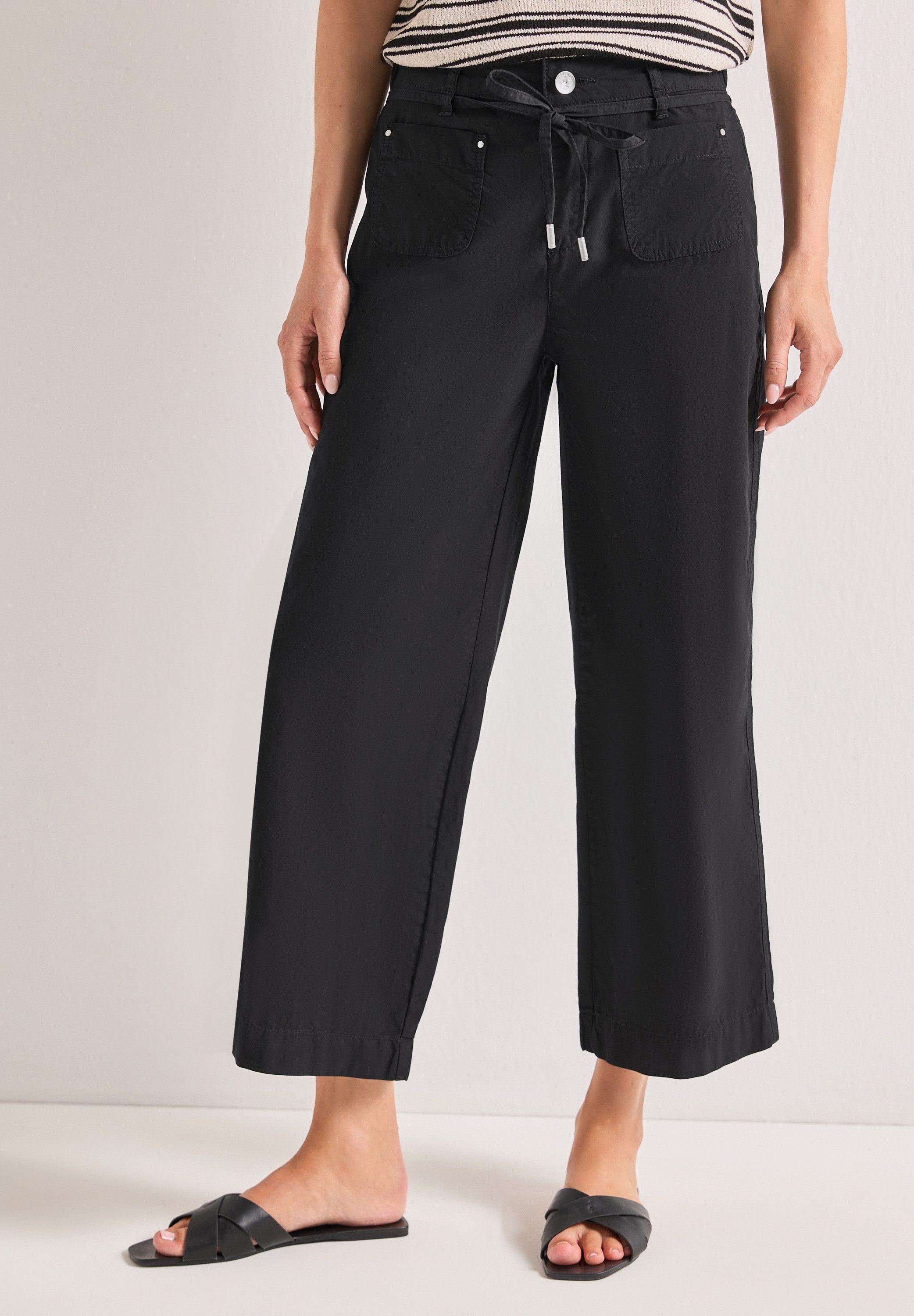 STREET ONE Stoffhose High Waist