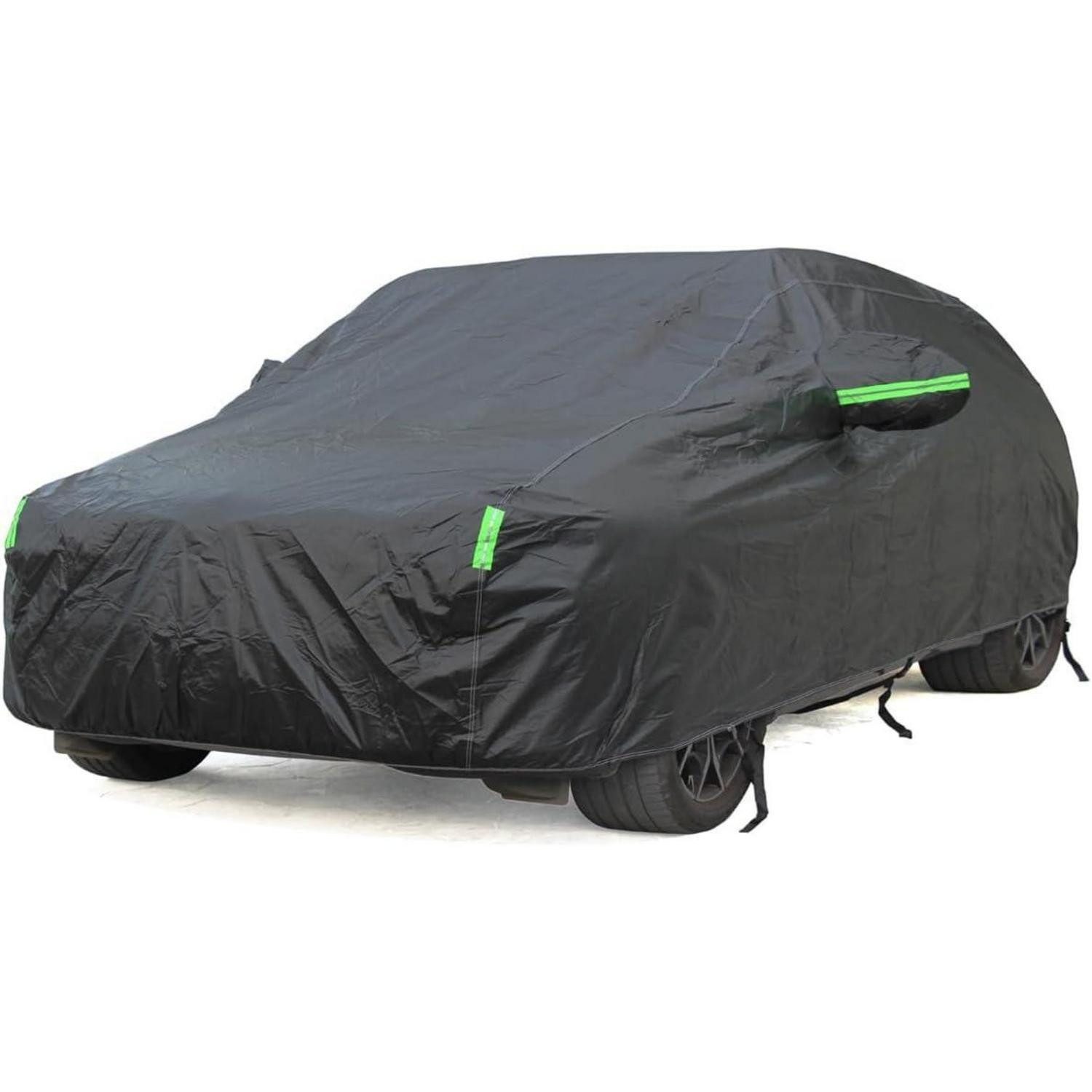 LuxusKollektion Autoplane Autoabdeckung wasserdicht S-Schwarz Vollgarage Schrägheck