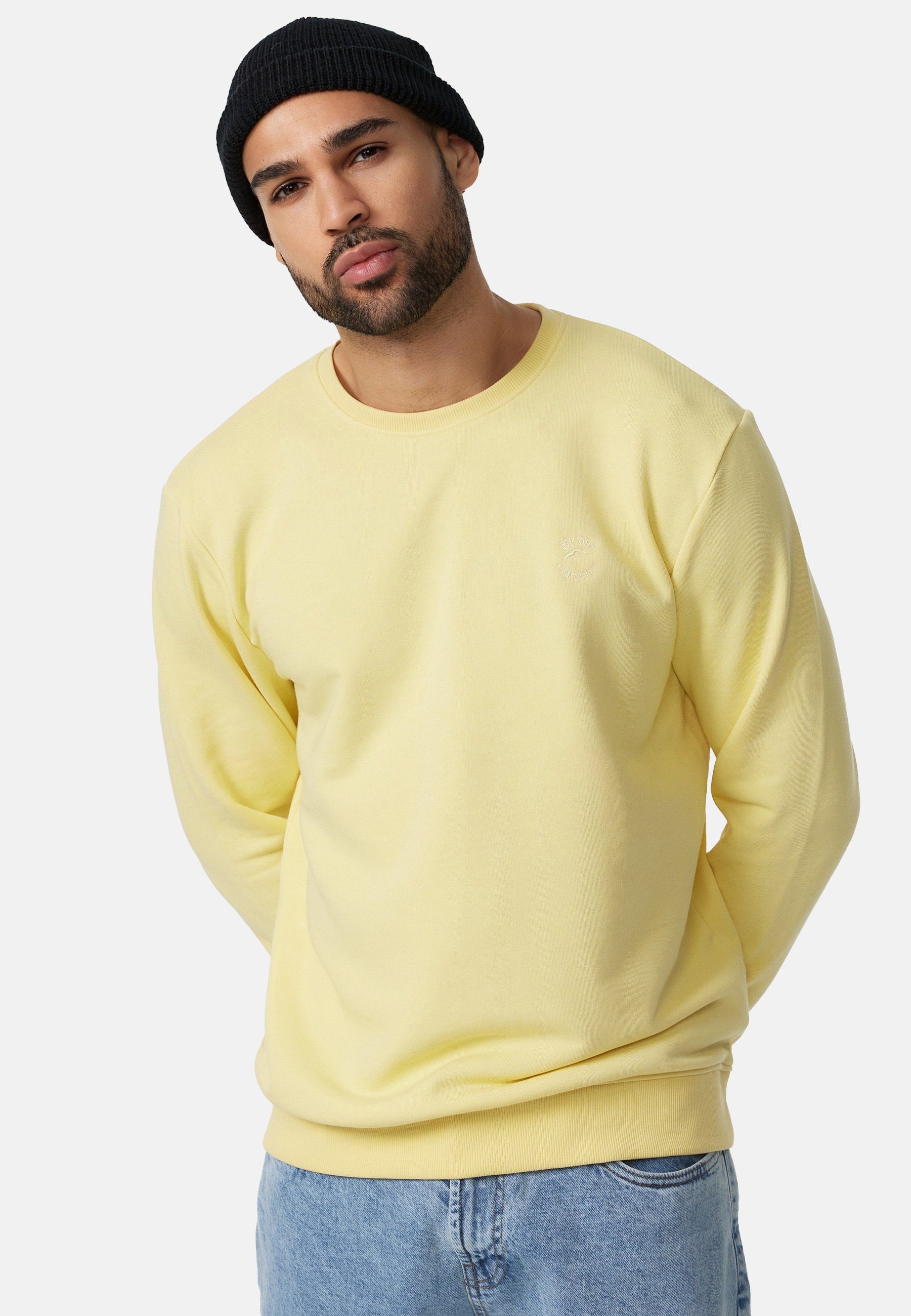 Indicode Sweater Holt Pale Banana