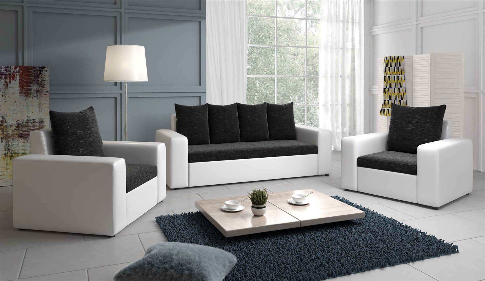 Fun Möbel Sofa Sofa-Set NINA 3-1-1 günstig online kaufen