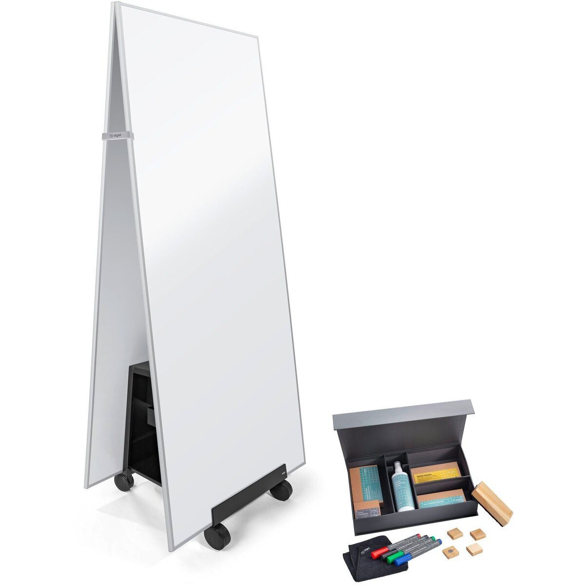 Sigel Magnettafel Whiteboard Meet up-Bundle enhält 2x MU020, 1x MU055, 1x BA311