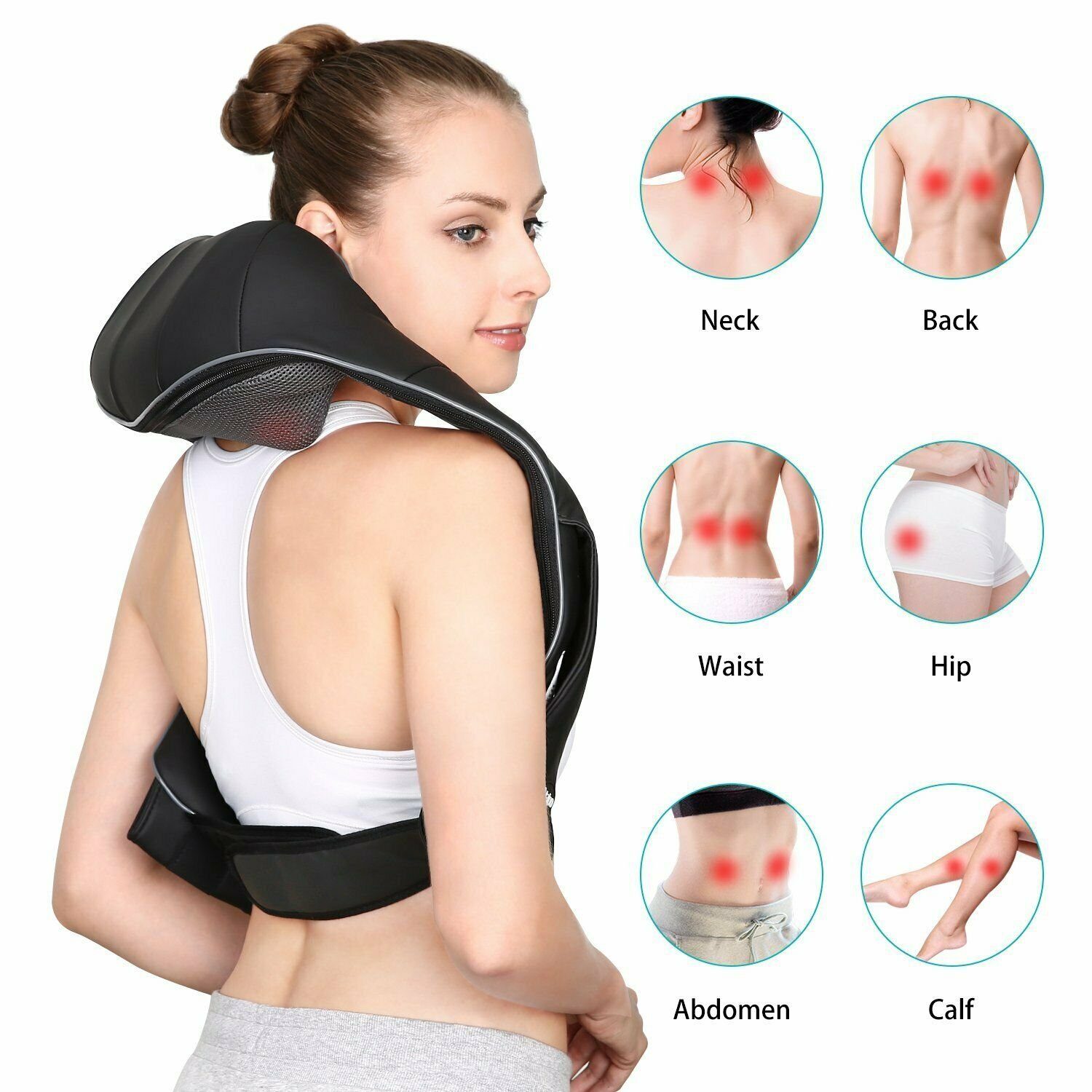 für NAIPO Shiatsu-Massagegerät, Rücken Massagegerät Nacken Kabellos Schulter