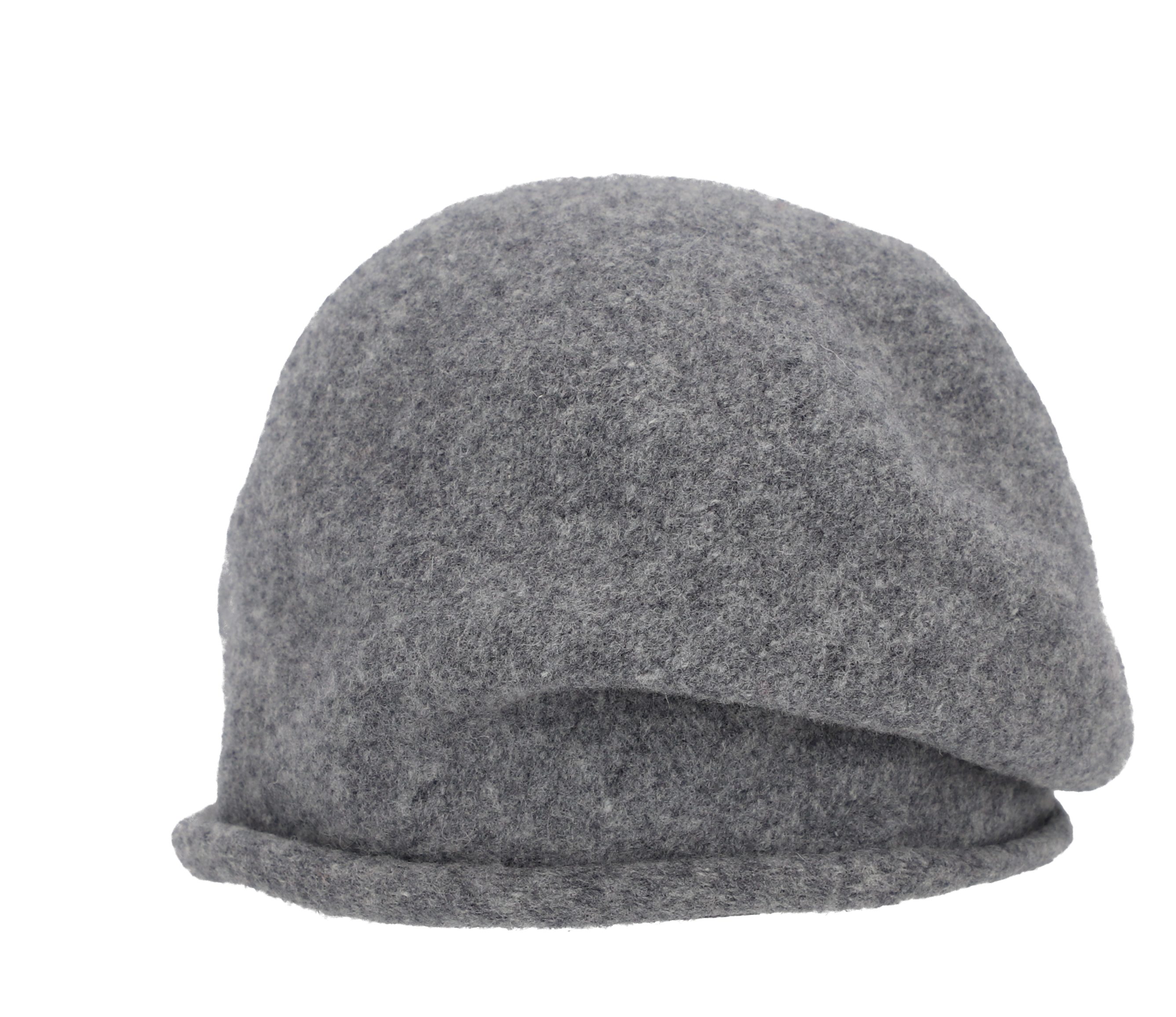 Mütze grau Rollrand Beanie modische mit Wintermütze halsüberkopf Accessoires