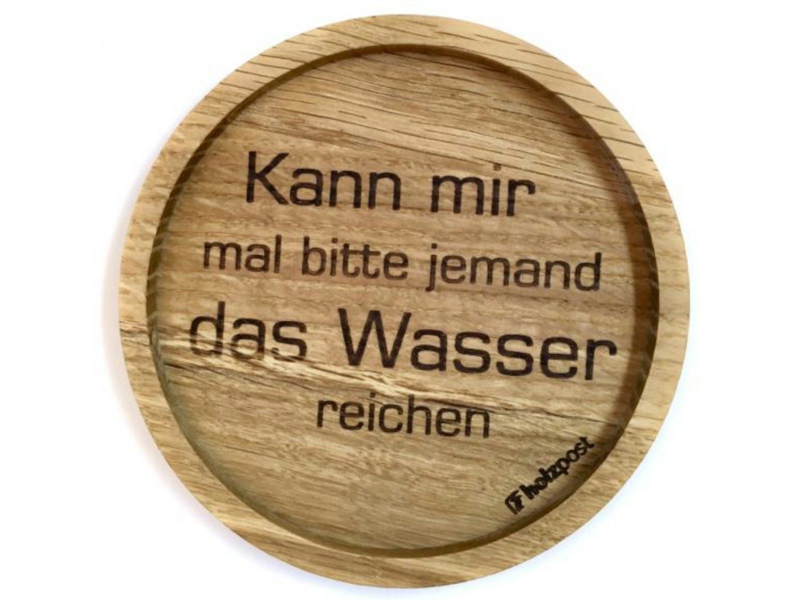 holzpost GmbH Platzset Untersetzer Wasser reichen Eiche 11,2cm
