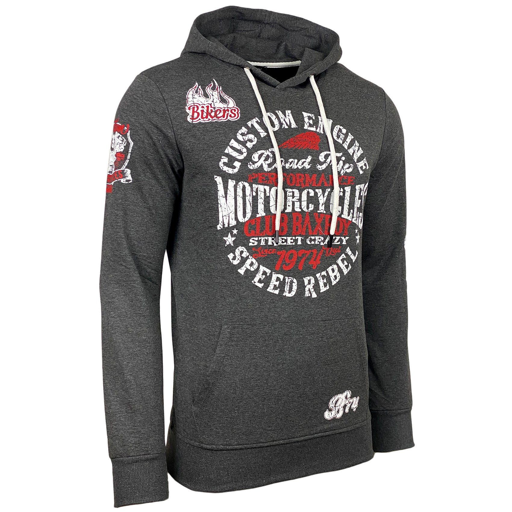 Baxboy Hoodie Baxboy Herren Pullover Hoodie Sweatshirt Langarm Kapuzenpullover 2628
