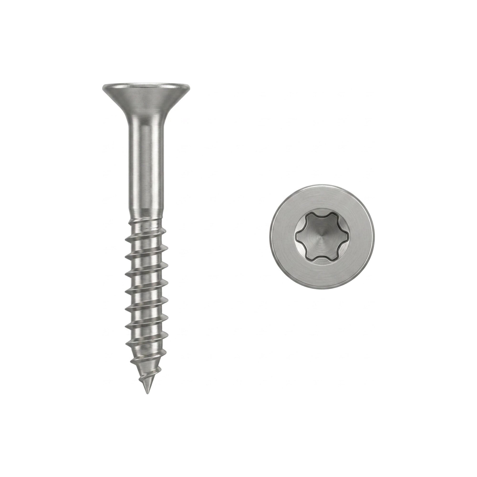 Contorion Schraube ART 89098 Spanplattenschrauben Senkkopf CE St. 6 x 240/70 -T30 gal Zn