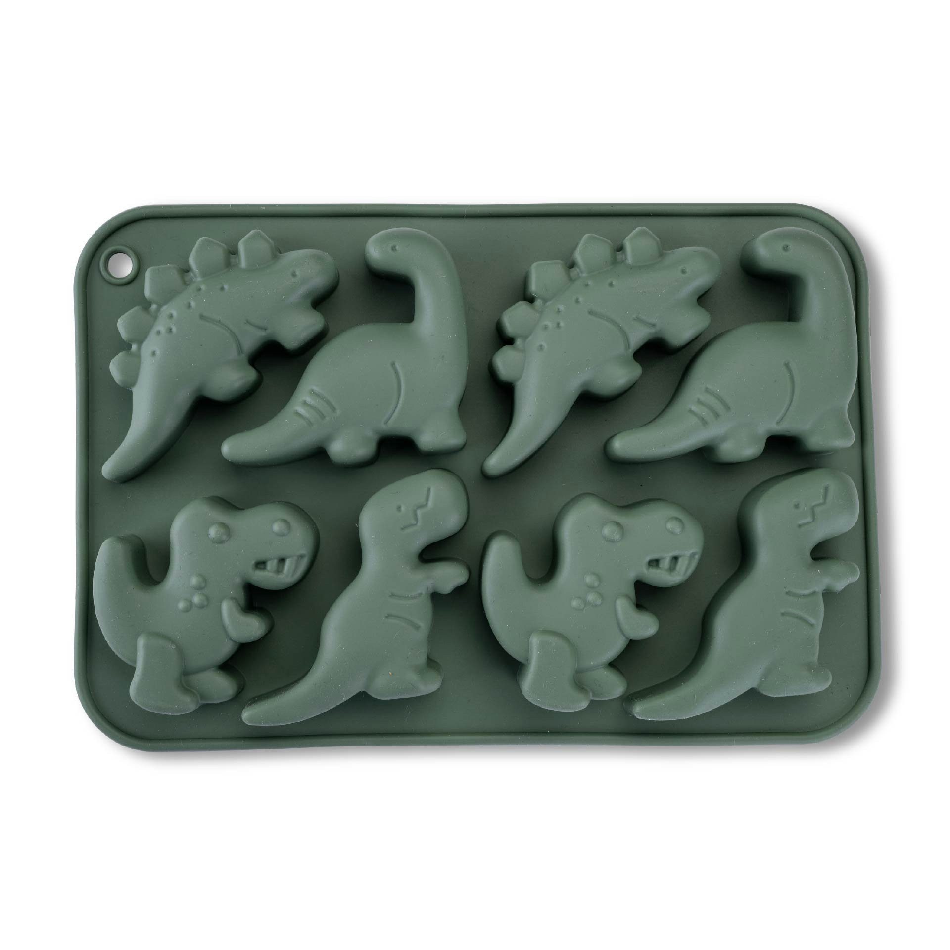 FACKELMANN Eisform Eiswürfelform Dino, Silikonform, Dinosaurier Eiswürfel, Silikonform