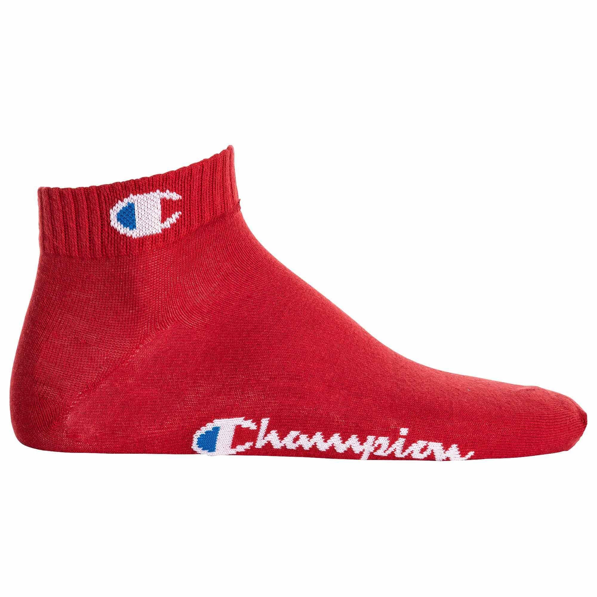 Socken Socken, Rot/Grau/Dunkelblau Champion Quarter 3 Unisex - Paar Sportsocken Basic