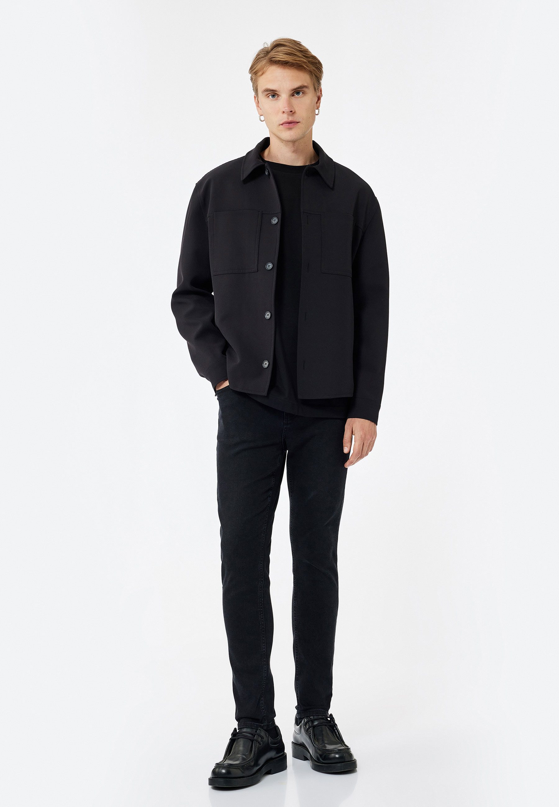 3/4-Jeans Normale Leibhöhe Skinny Skinny-fit-Jeans