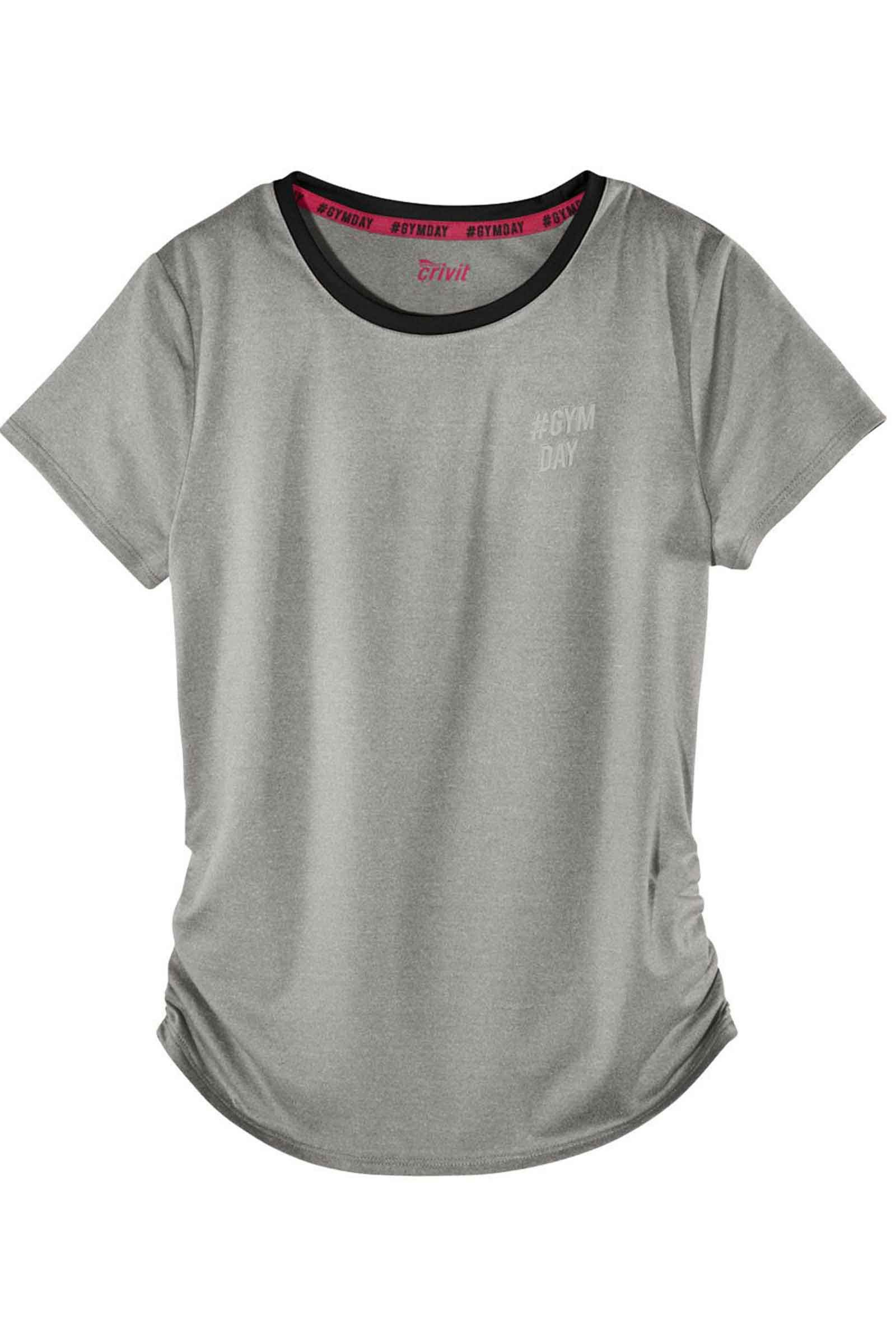 crivit T-Shirt Crivit Mädchen Funktionsshirt TOPCOOL reflektierend Grau 122/128
