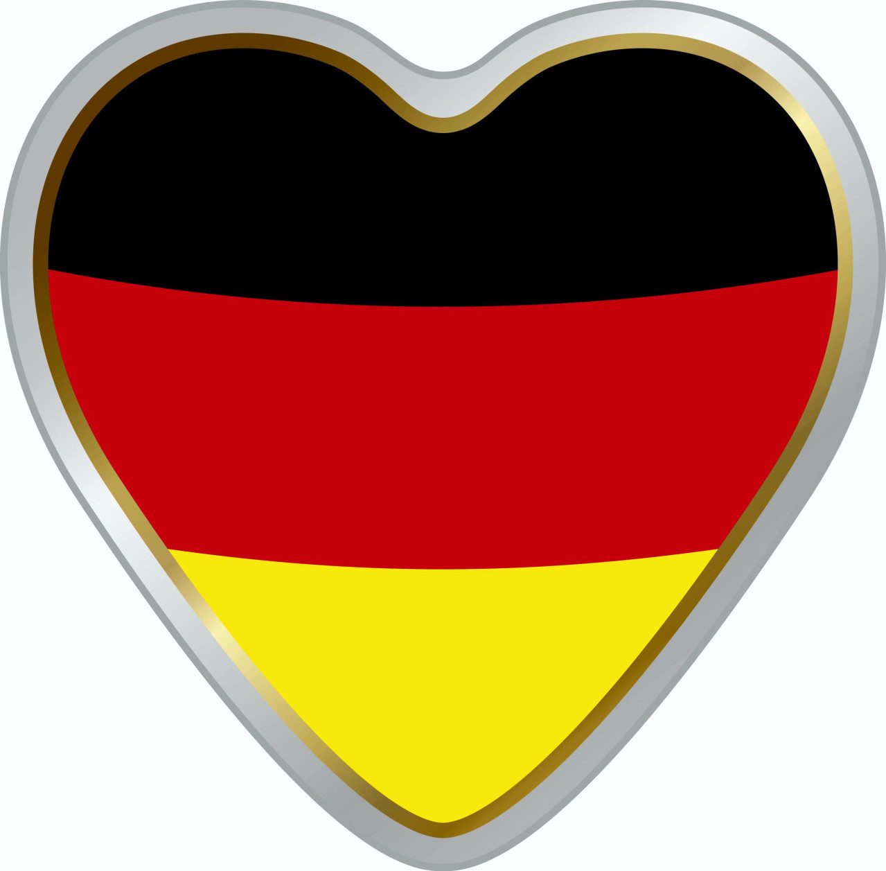 Aufkleber Hermann Schütz Aufkleber Herz Deutschland