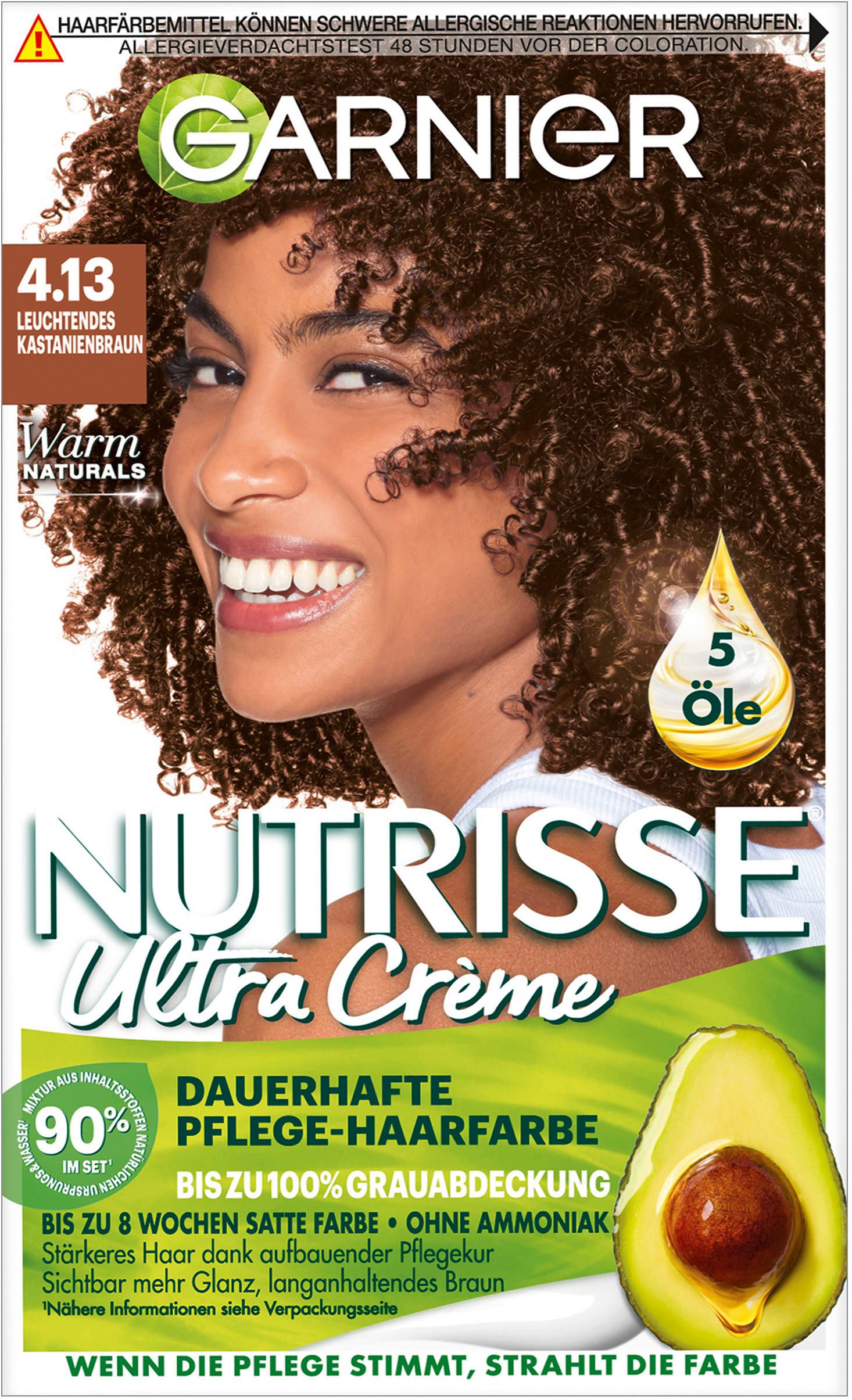 GARNIER Coloration Garnier Nutrisse Ultra Crème, Packung, 3-tlg., mit pflegender Formel