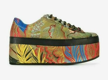 GUCCI Gucci Icon Peggy Tiger Jacquard Platform Trainers Sneakers Schuhe Turn Sneaker Ballerinas